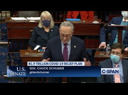 U.S. Senate Sens. Schumer & McConnell Final Arguments on COVID-19 Relief Bill : CSPAN : March 6, 2021 8:13pm-8:20pm EST